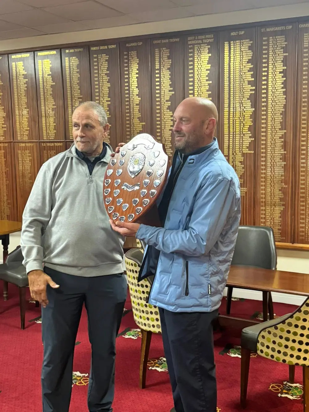 Trophy presentation