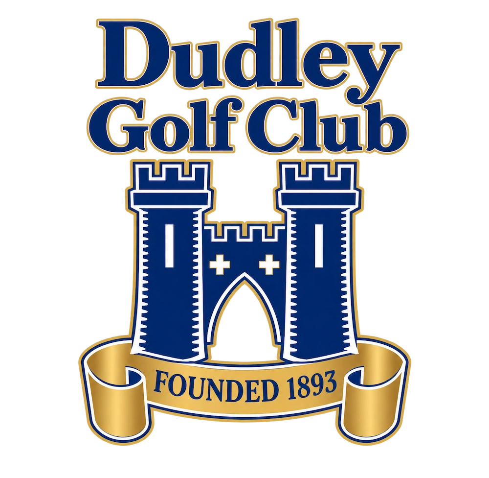 Dudley Golf Club historic crest - Founded 1893
